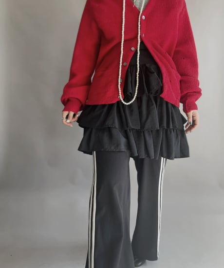 【USED】 Made In France Viscose Tiered Skirt / 230218-023