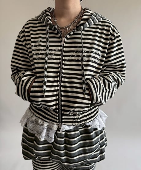 【RE;CIRCLE】 RE Border Zip Parka /  250529-018