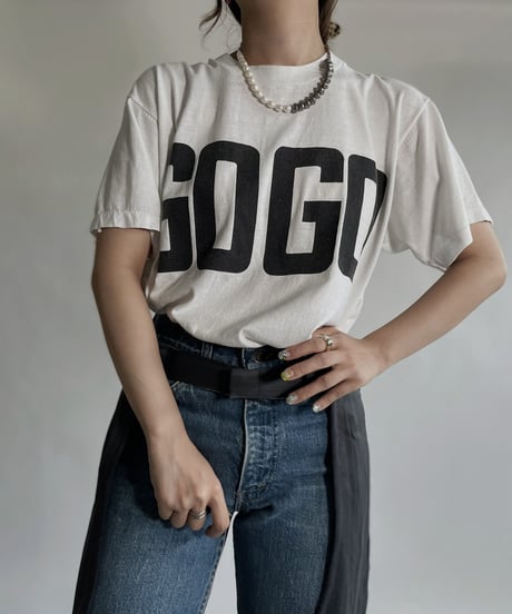 【USED】 Short Sleeved T-shirt "GOGO" / 220625-011