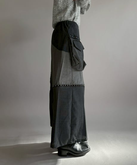 【 RE;CIRCLE】 RE Suit Asymmetry Long Skirt / 260129-006