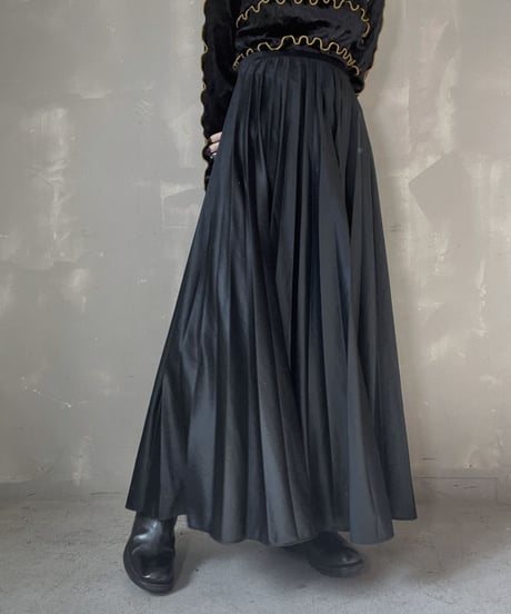 【USED】　Poly Long Skirt③/ 220212-054