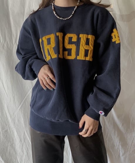 【USED】 90's USA Champion Reverse Weave IRISH/210324-007