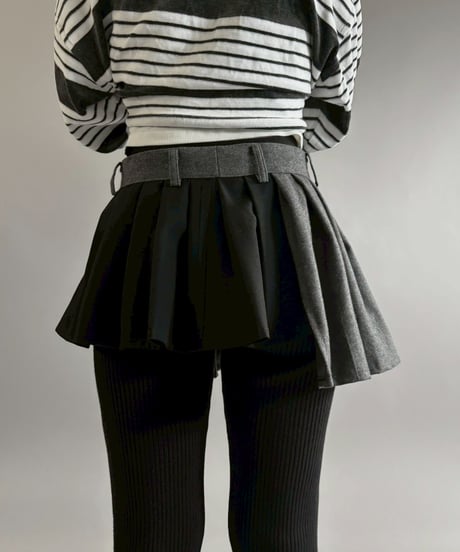 【RE;CIRCLE】 RE Suit Wrap Skirt Mini / 260129-013
