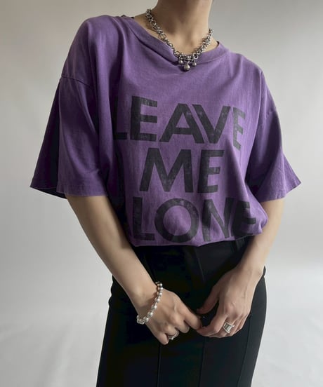 【USED】  90's TULTEX LEAVE ME ALONE T-Shirt/250510-014