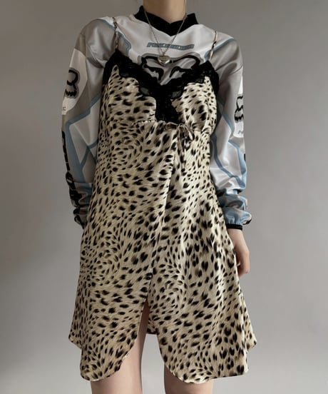 【USED】 Leopard Print Camisole One-Piece /260124-011