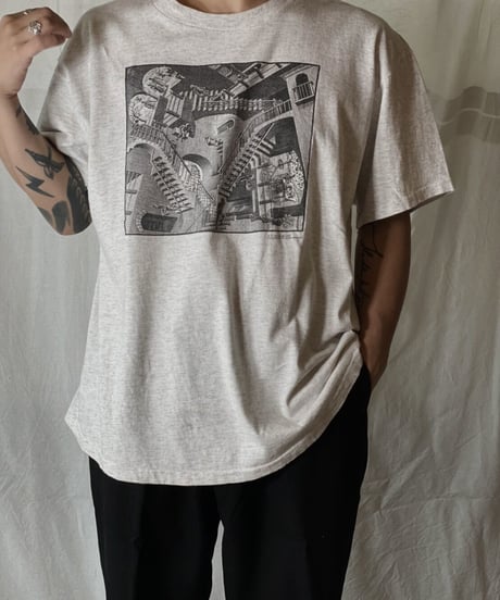 【USED】 S/S T-shirt M.C.Escher⑧/210617-043