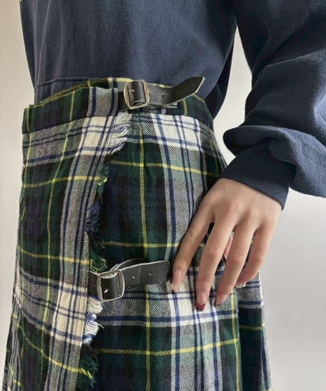 【USED】 Plaid Wrap Skirt / 260117-011