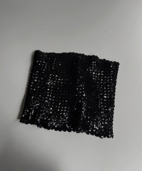 【USED】 Spangle Top Black / 230401-030