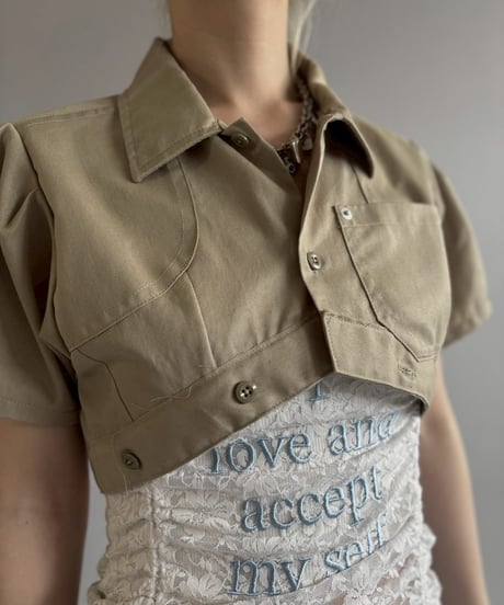 【Chinatsu Aoyama】 RE Makers Shirt Khaki / 260702-007