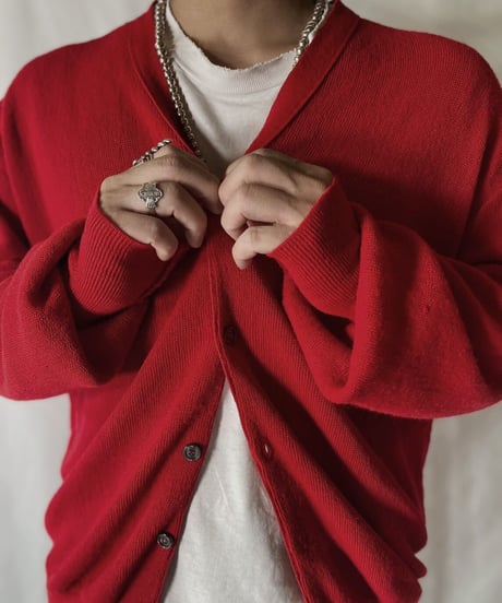 【USED】   LACOSTE Knit Cardigan⑤/210930-036