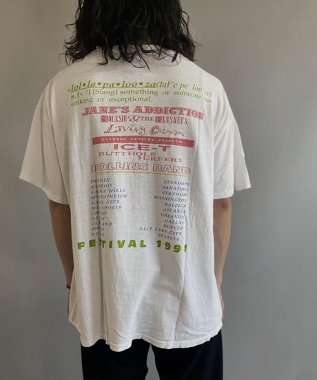 【USED】  Fes T-shirt LOLLAPALOOZA 1991s  /230703-018