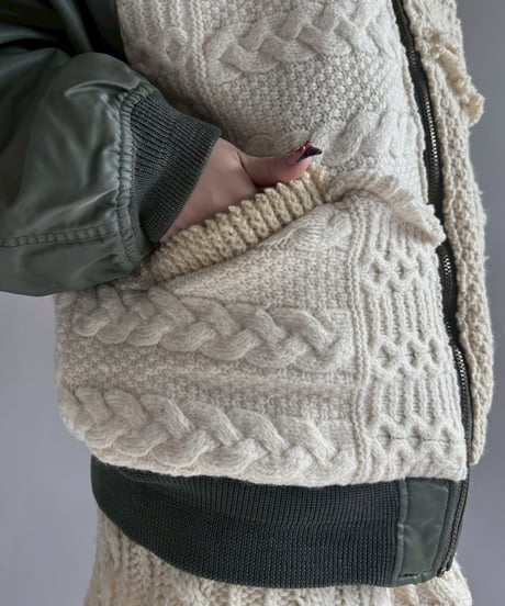 【RE;CIRCLE】 RE MA1 × Alan Knit Jacket / 251225-002