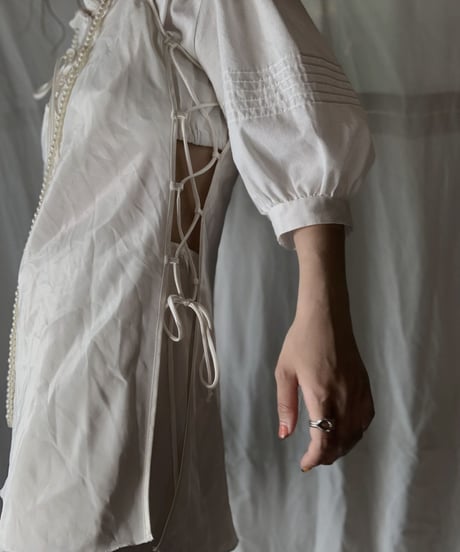【USED】 Lace Up Camisole Top/210714-027