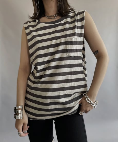 【USED】 Striped Tank Top / 230520-016