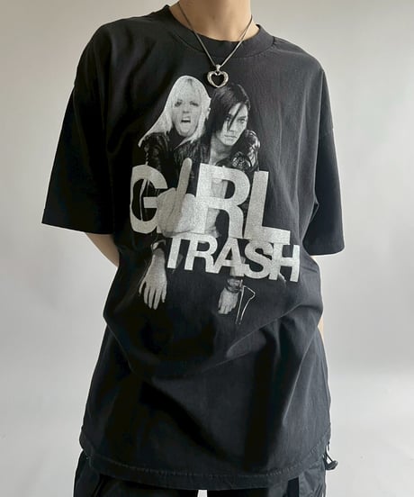 【USED】 Made in USA GIRL TRASH T-Shirt /250503-015