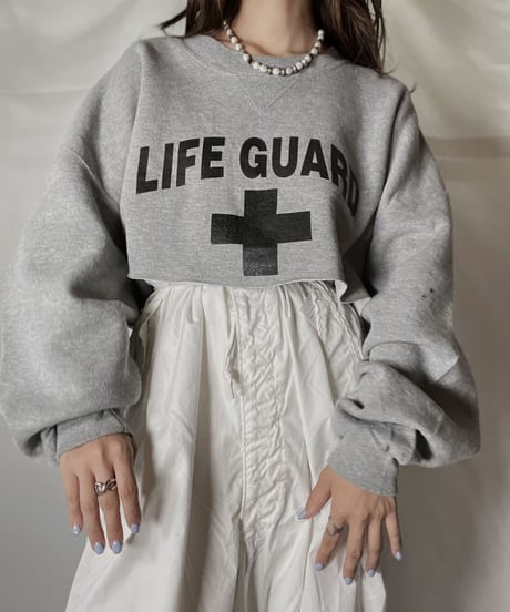 【USED】   Cut off Sweat LIFE GUARD /211020-033