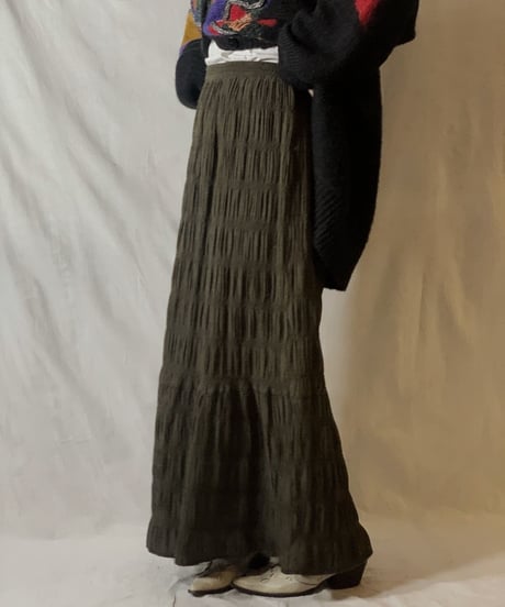【USED】Cotton Long Skirt/210303-023