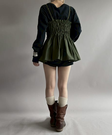【RE;CIRCLE】RE U.S Military Rebuild Mini One-Piece Khaki / 260423-003