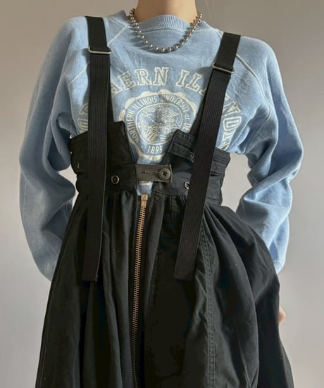 【2026SS最終 / RE;CIRCLE】 RE U.S Military Rebuild 2way One-piece (Black)/ ARMY-02