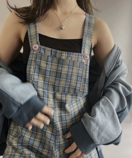 【USED】 P&S Checked Overall / 230318-016