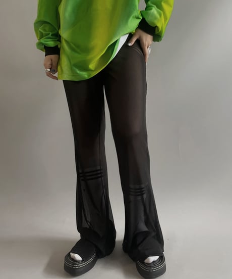 【USED】 See through Flare  Pants /230902-012