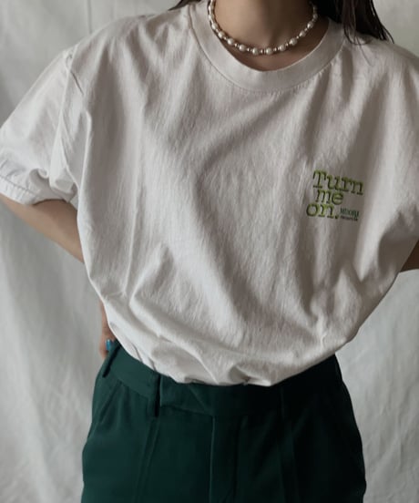 【USED】S/S T-shirt MIDORI margarita /210602-003