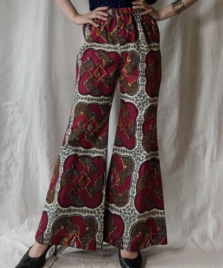 【RE;CIRCLE】 RE African Batik Flare Pants②/210428-013