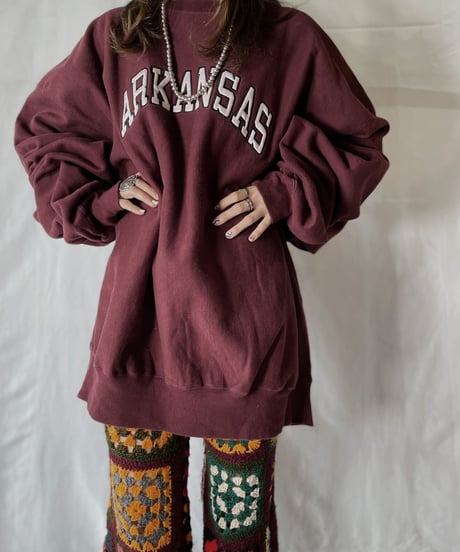 【USED】  Champion Reverse Weave Sweat ARKANSAS/210902-021