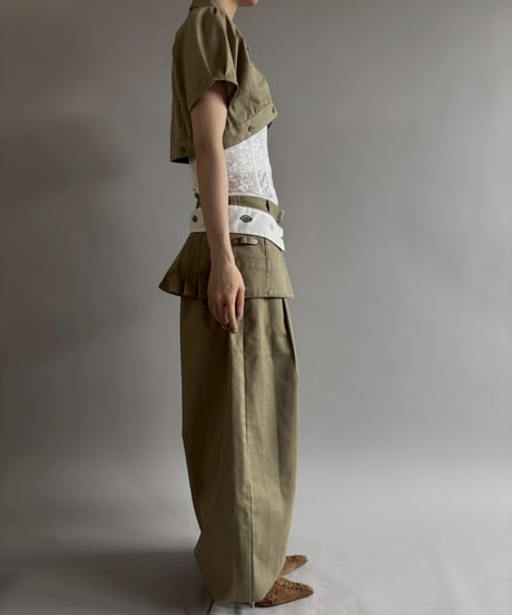 【Chinatsu Aoyama】 RE Makers Shirt Khaki / 260702-004