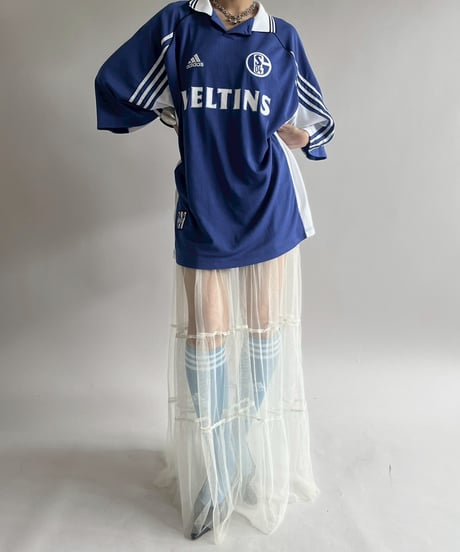 【USED】 adidas 98~99's Schalke 04 Soccer Shirt/ 250607-023
