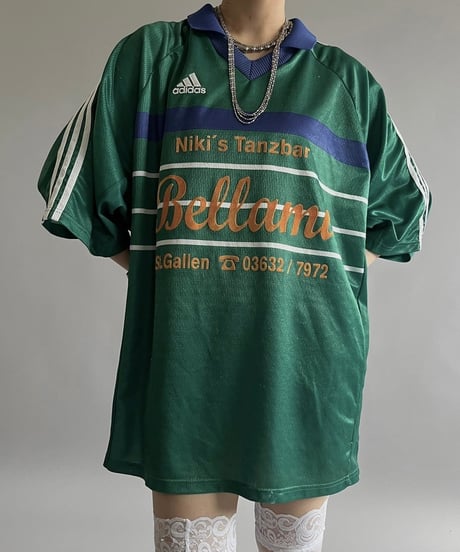 【USED 】adidas Niki's Tanzbar  Soccer Shirt /240706-028