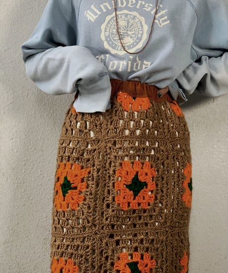【RE;CIRCLE】 Granny Knit Long Skirt ② /210125-009