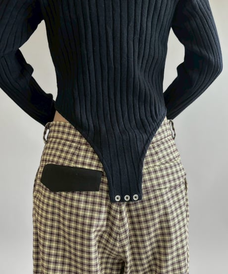 【RE;CIRCLE】 RE Rib Knit Leotard Top / 260416-004