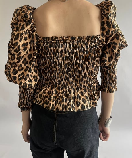 【USED】Leopard Patterned Top /240907-016