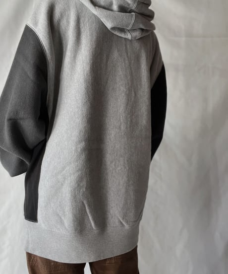 【USED】   Champion Reverse Weave Patch Work Hoodie/211007-031