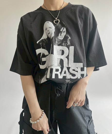 【USED】 Made in USA GIRL TRASH T-Shirt /250503-015