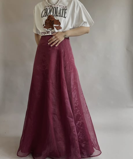 【USED】 Sheer Long Skirt / 230603-031