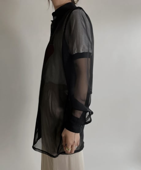【USED】 Poly Long Sleeves Blouse / 220507-016