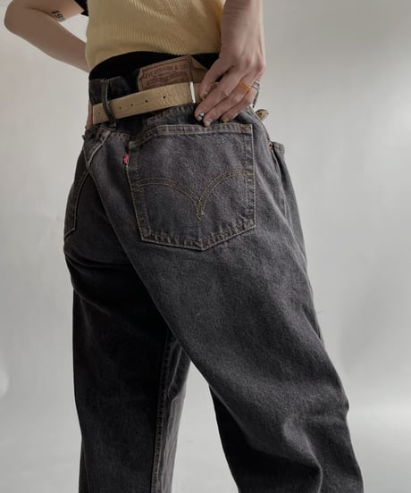 【USED】   Levi's Denim Pants 501 Black / 220416-034