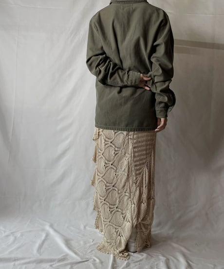 【RE;CIRCLE】  RE Lace Up Fatigue Shirt/20210819-043
