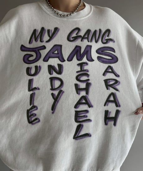 【USED】 Made in USA JERZEES Spray Print Sweat /251129-004