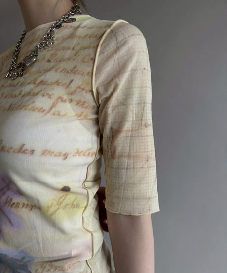【USED】 Cop.Copine Design Sheer Top/ 260328-002