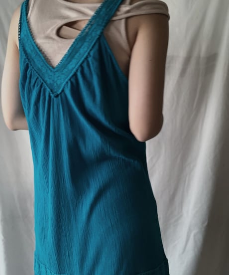 【USED】 White Cotton N/S One-piece/210624-027