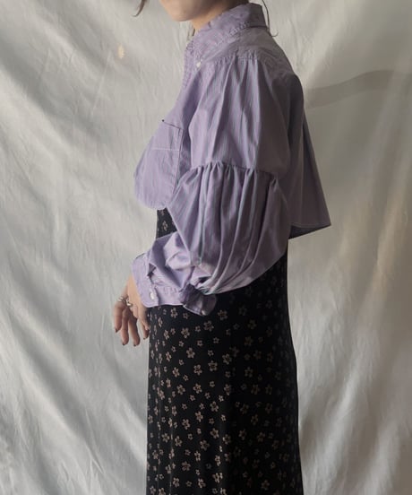 【RE;CIRCLE】  Gather Sleeve Short Shirt①/210303-035