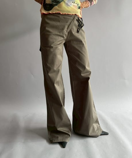 【USED】  Cop.Copine Belt Design Flare Pants / 251014-037