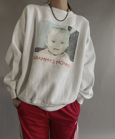 【USED】 USA Dlympic Sweat Shirt 'Grammy's Monkey' / 230102-015