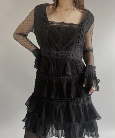 【USED】 Tiered Lace One-piece / 230624-009