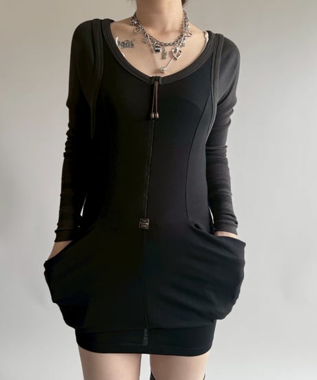 【USED】 Cop.Copine Asymmetry Design L/S One-Piece   /250412-028
