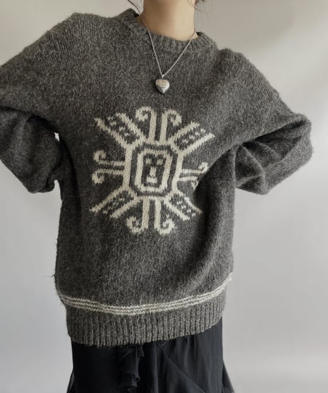 【USED】L/S Nordic Knit Top / 231112-007