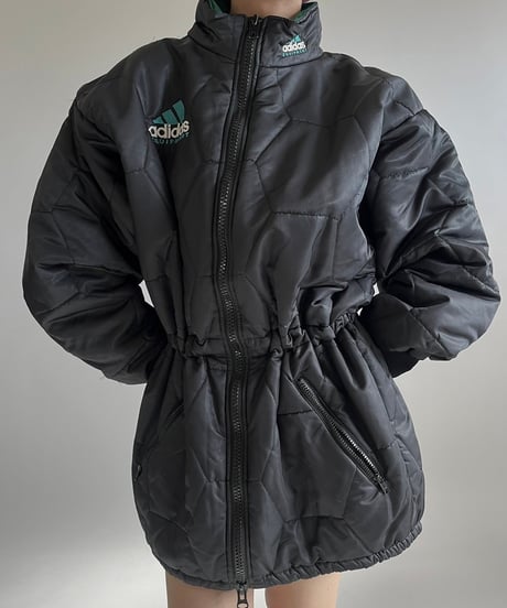 【USED】 90's adidas Quilting Reversible Jacket /241228-015
